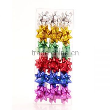 decorative fancy color star bow ribbon