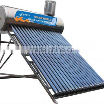 Unpressurized Natural Circulation Active Solar Water Heating System