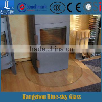 Durable hearth plate tempered glass manufacturer in china