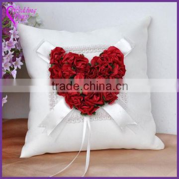 2015 Fashion style newest ring pillow with flower heart decoration