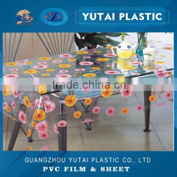 printable pvc plastic film for tablecloth cover