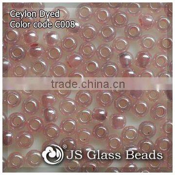 High Quality Fashion JS Glass Seed Beads - C008# Ceylon Light Purple Opalescent Rocailles Beads For Garment & Jewelry