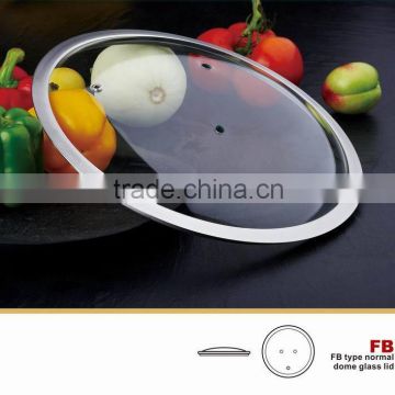 SGS test Tempered glass lid for cast iron cookware