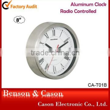 Cason metal radio controlled wall clock