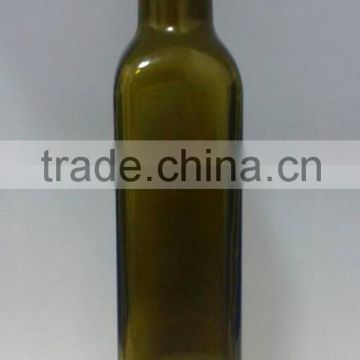 250ml & 500ml antique green square shape olive oil glass bottle