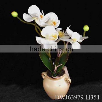 handmade fabric artificial butterfly orchid