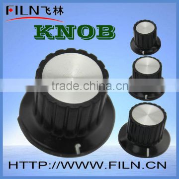 black internal diameter 4mm aluminium round cabinet knob