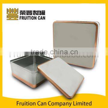 Big square tin with slip lid ECO - friendly tin