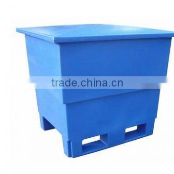 plastic cantainer with pallet container