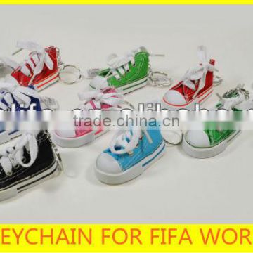 2014 brasil football world cup promotional rhinestone shoe keychains