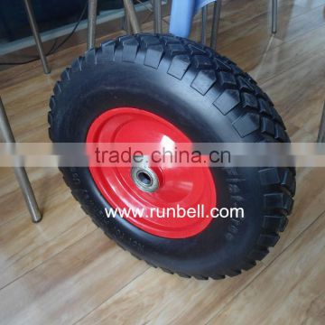 PU 14" Puncture Proof Wheelbarrow Wheel Tyre 3.50 - 8 Light Weight FOAM