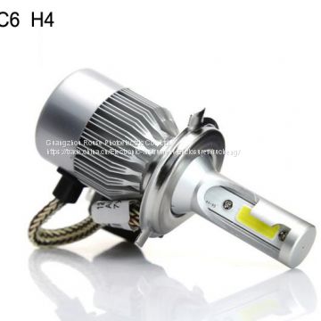 led headlight C6 h4 cob 30W/Bulb 60W/Set  6400lm/set LED Headlight Bulbs Hi/Lo led car headlight headlamp