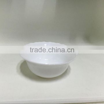 2016 wholesale popular stock opal glass tableware white bowls
