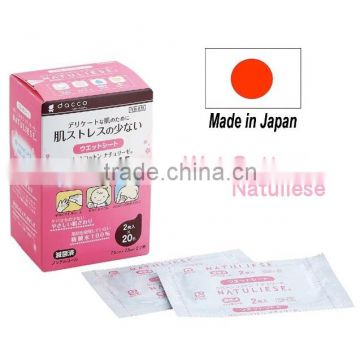 Japan Wet Cotton wet wipe Two-fold, 2 sheets (20 packs) Wholesale