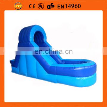 2014 new style blue inflatable water slide