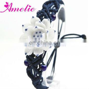 A0811 Beautiful Lotus Flower Ceramic Bracelet 2013 Wedding Favor