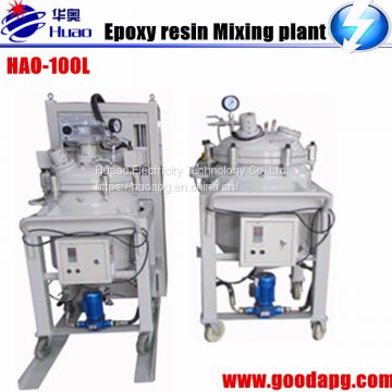 epoxy resin thin-film degassing vacuum mixing and injection device