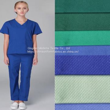 Wholesale Medical Polyester Cotton Scrub Hospital Uniform Fabric