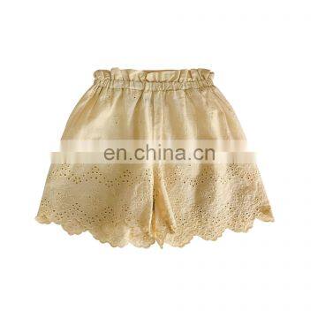 4689 Small MOQ for customer korean style kids boutique clothing shorts girl