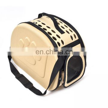 Easy to use outdoor transparent and breathable dog carry cage pet bags