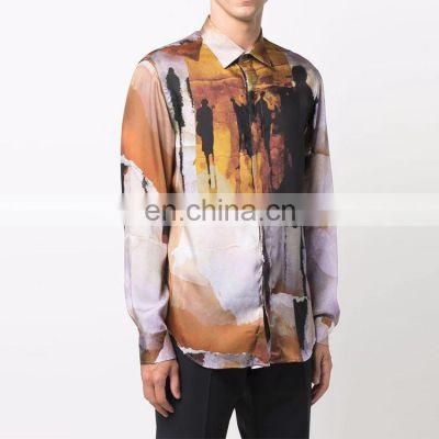 Men Designs Casual Shirts  oem design Summer print shirt for men