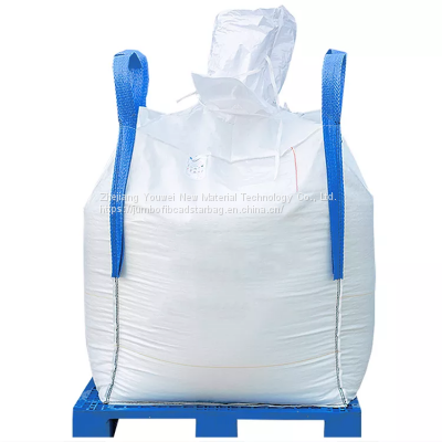 Big Bag 100% Pp Bulk Big Plastic Bag Fibc 1000kg Jumbo Ton Bags For loading Sand Silica Stone