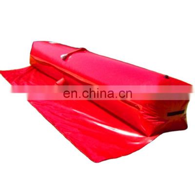 anti-flood red self rising quickdam inflatable water fill dam easy flood barrier
