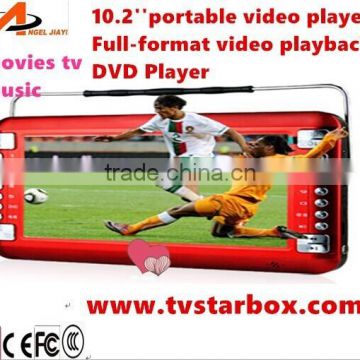 2014 factory 10.2''portable video speaker with full format dvd hd dispaly video speaker