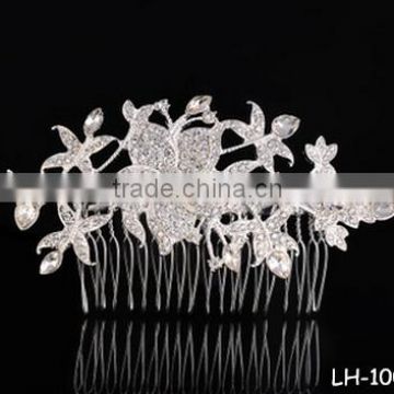The bride wedding dress handmade ornaments headdress Fashion exquisite diamond crystal dish hair comb