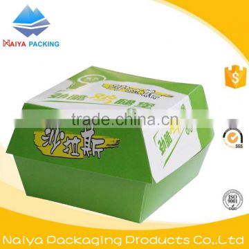 China manufacturer kraft drawer burger paper box