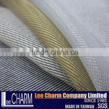 Wholesale Cheap Best Price Stripe Glitter Nylon Polyester Clothing And Decoration Organza Fabric