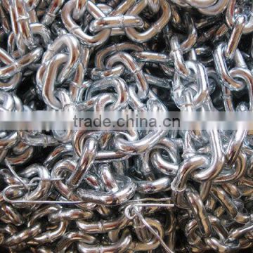 Welding galvanized round link chain