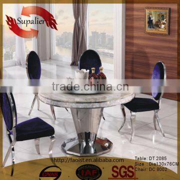 made in china marble table round marble top dining table set
