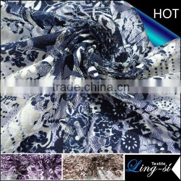 Polyester Spandex Mesh Jacquard Tulle Fabric Design For Tulle Skirt DSN518
