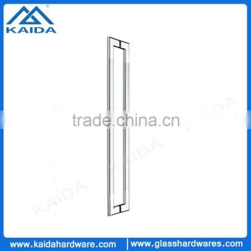 Mirror polished stainless steel long handle for glass door