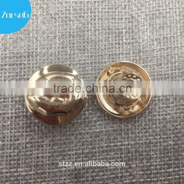 Matt gold lead free metal with shell jeans button