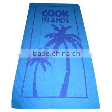 high quality cotton velour beach towel