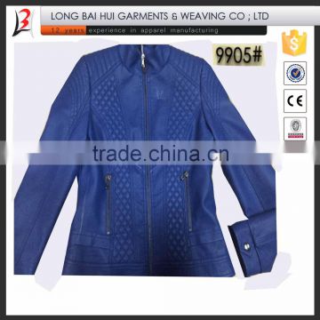 Ladies fashion 6 colors super PU coat stock for South America