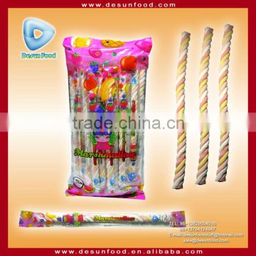 Desun 20g Halal Long stick twisted Marshmallow candy
