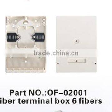 6 fibers fiber optical terminal box
