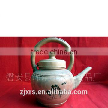 Woodcarving teapot Bamboo crafts