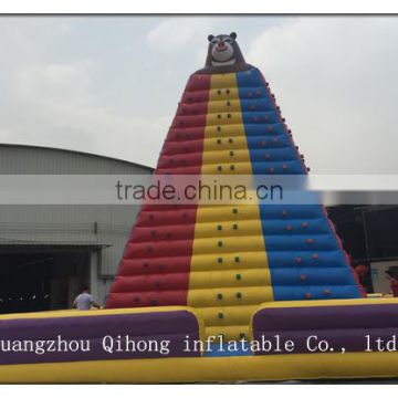 Qihong cheap price durable inflatable rock climbing wall for sale