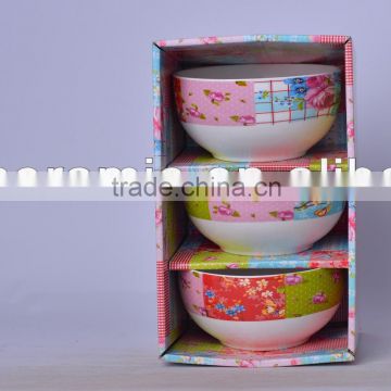 5 Inch customized design ceramic rice bowl