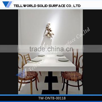 Hot sale! Commercial artificial stone modern stylish dining room table