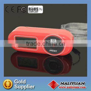 Popular cheap fm portable radio with earphone for promotion NR0225