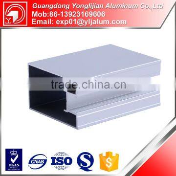 Various shape powder coating extrusion aluminum square profile for wardrobe