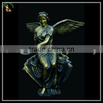Antique Bronze,Brass,Cast Iron Metal Angel Statues