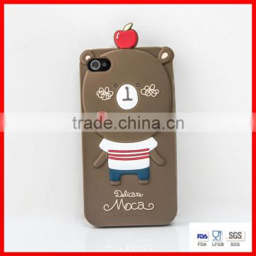 bear shape silicone phone cases