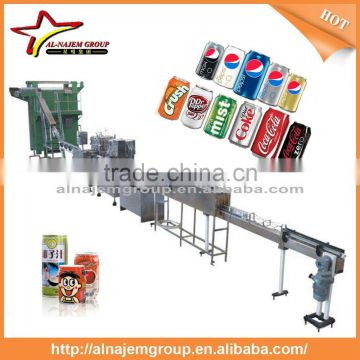Machinery cans drinks filling and capping machine carbonated soft drinks production line