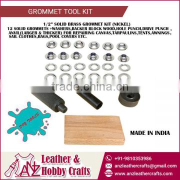 High Quality Grommets Tool Kit with Washer, Backer and Anvils